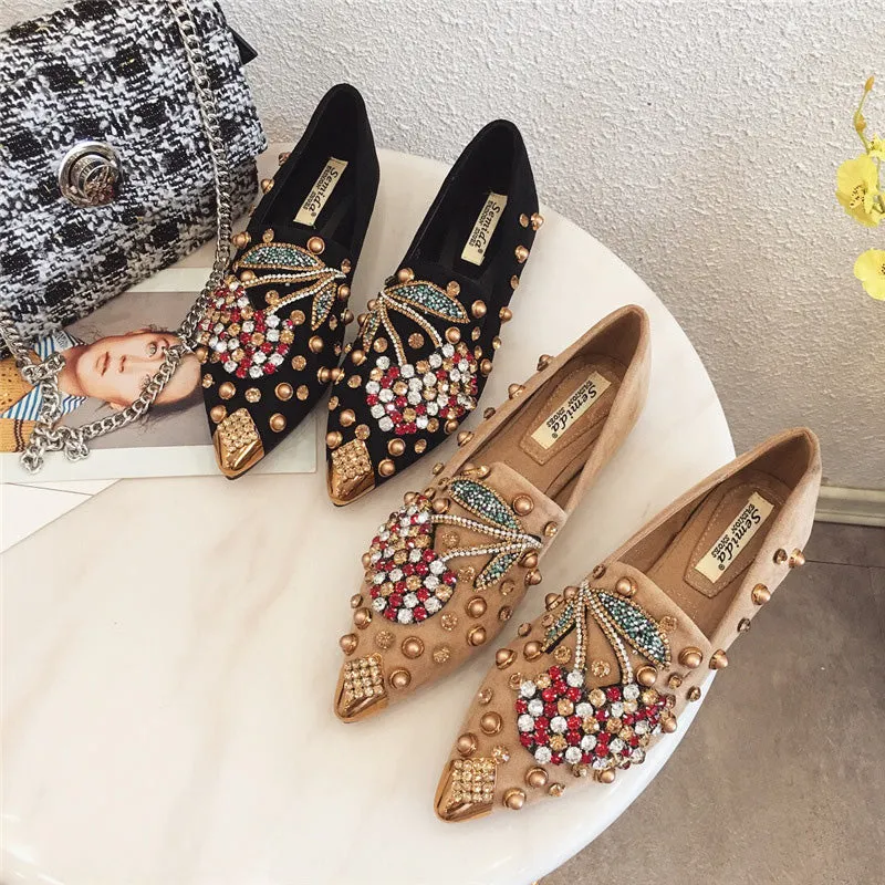🎉 Sommer-Special 🎉Kirsche Strass Nietenschuhe