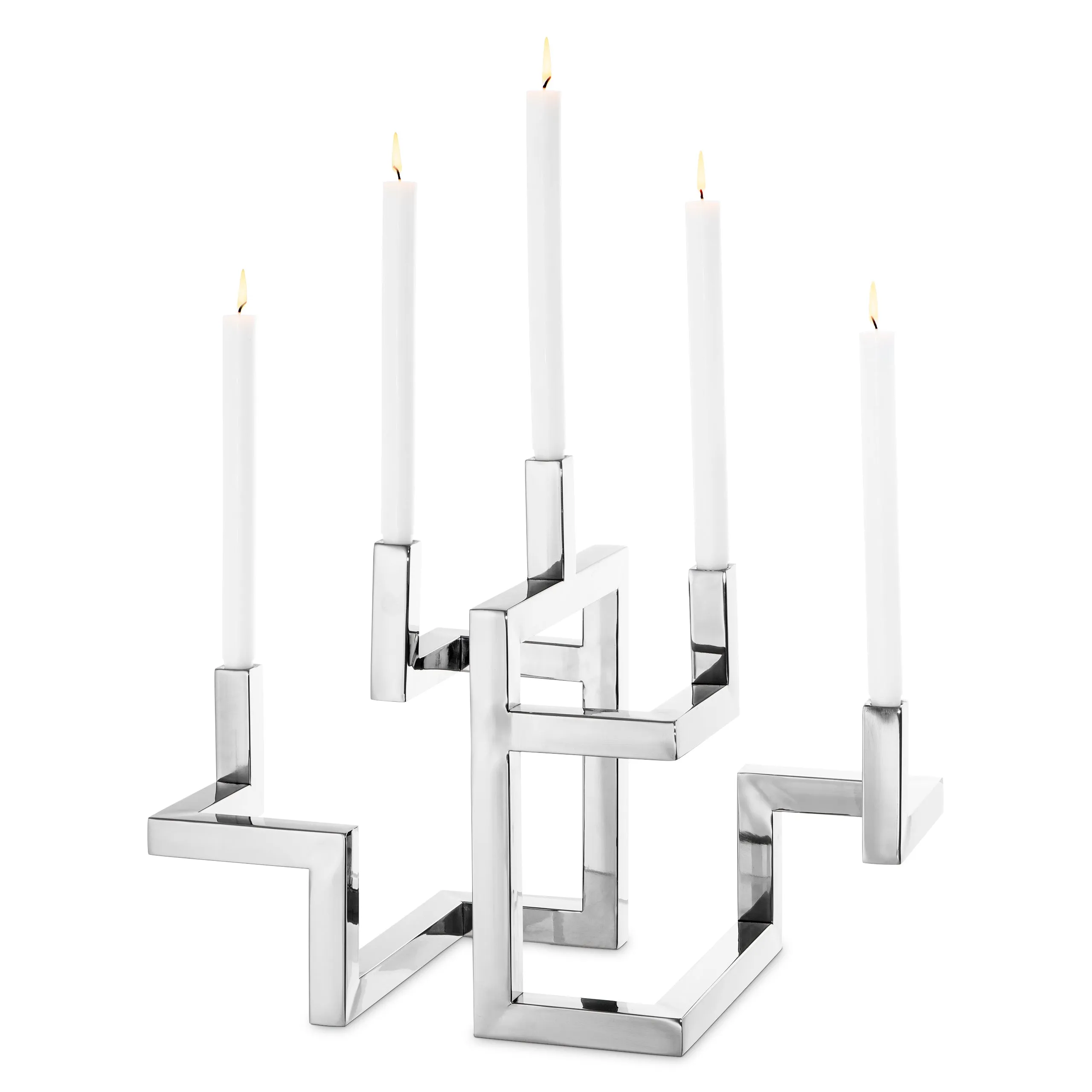 110269 - Candle Holder Skyline nickel finish