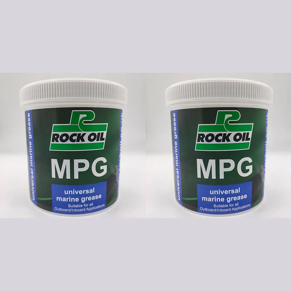 2 x Rock Oil MPG Universal Marine Grease 500 Gram Waterproof Lithium outboard