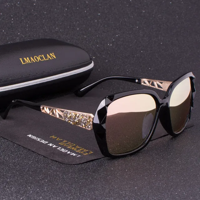 2018 Luxury Brand Design HD Polarized Sunglasses Women Ladies Oversized Square Gradient Sun Glasses Female Eyewear Oculos UV400