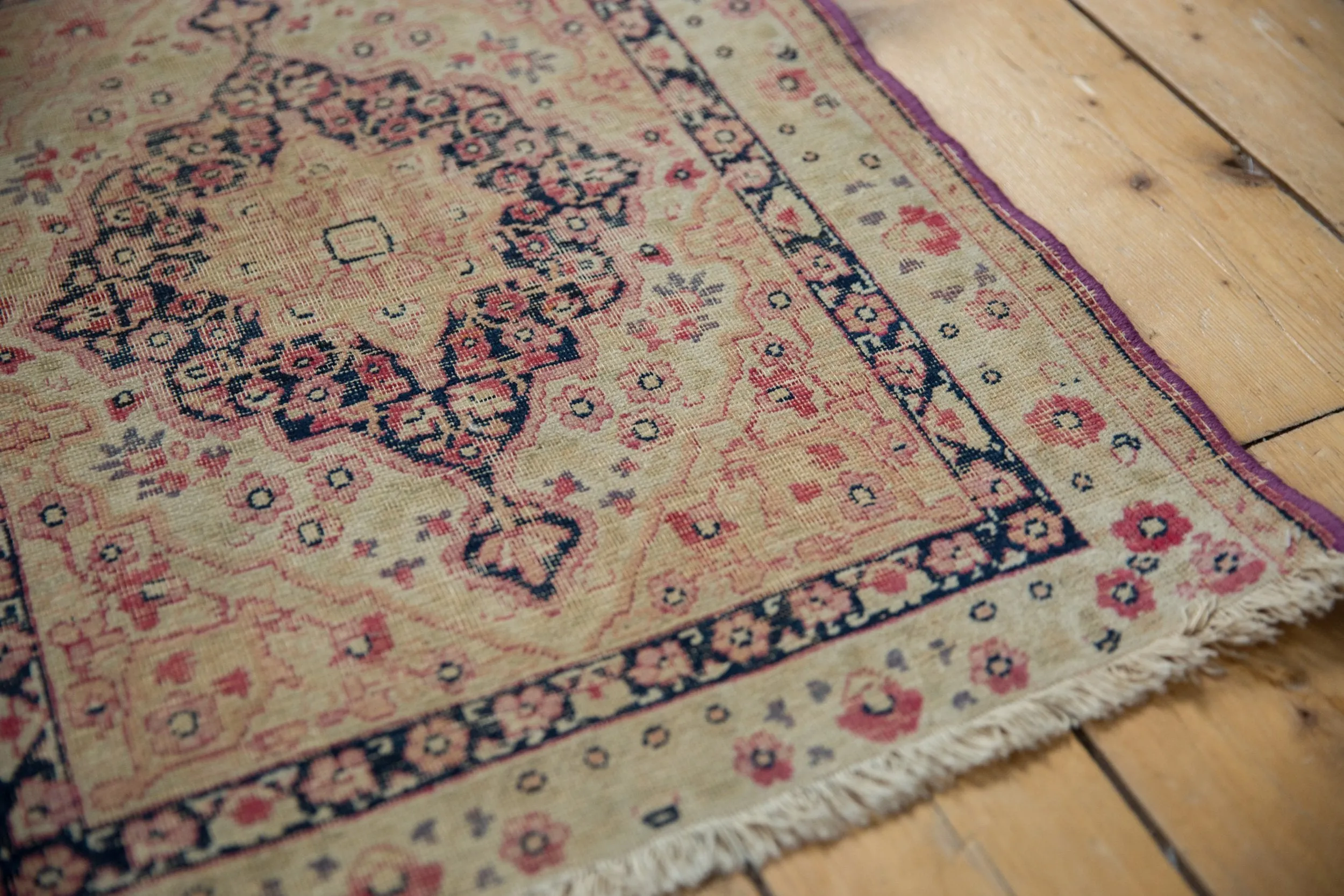 2x2.5 Antique Kerman Square Rug Mat