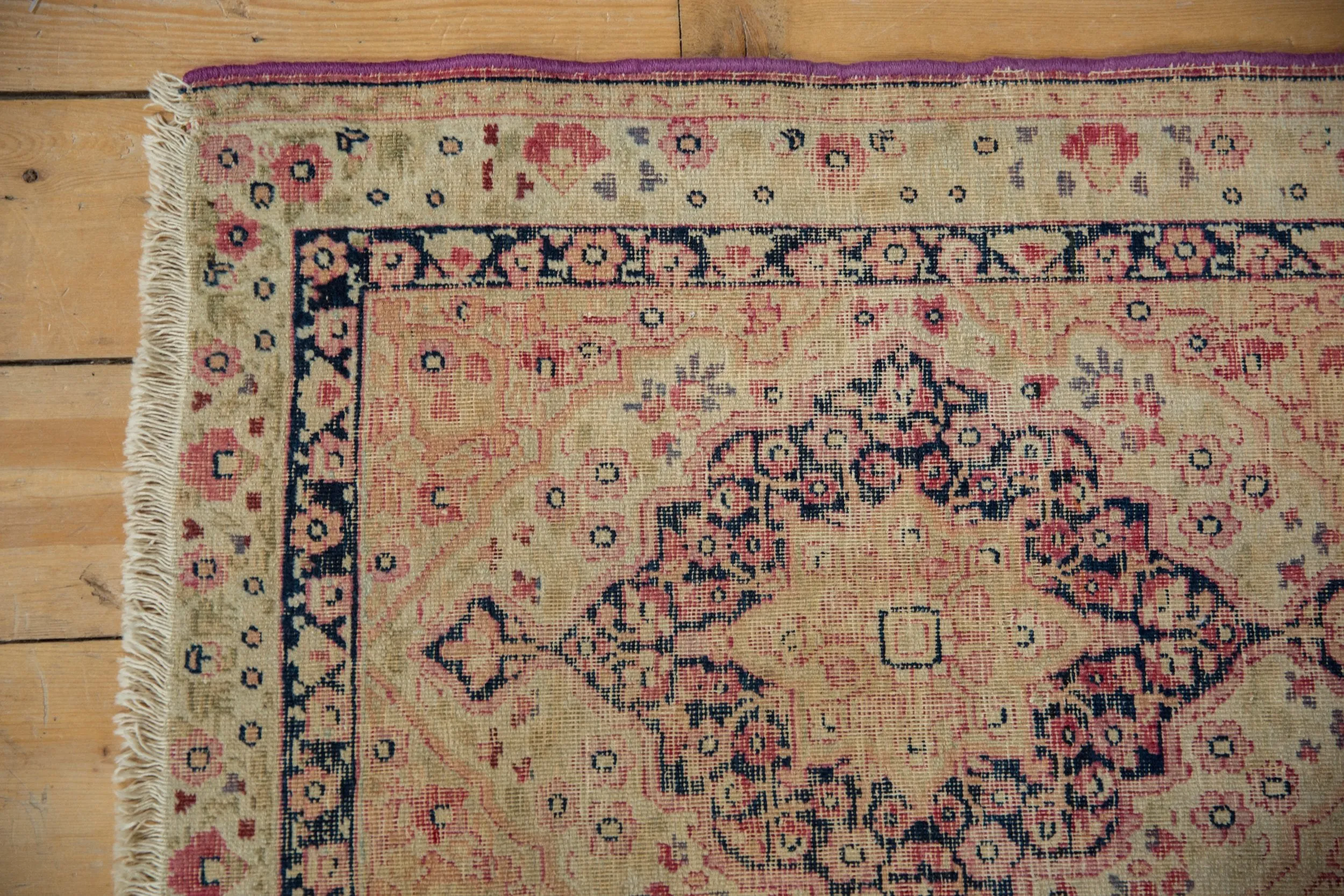 2x2.5 Antique Kerman Square Rug Mat