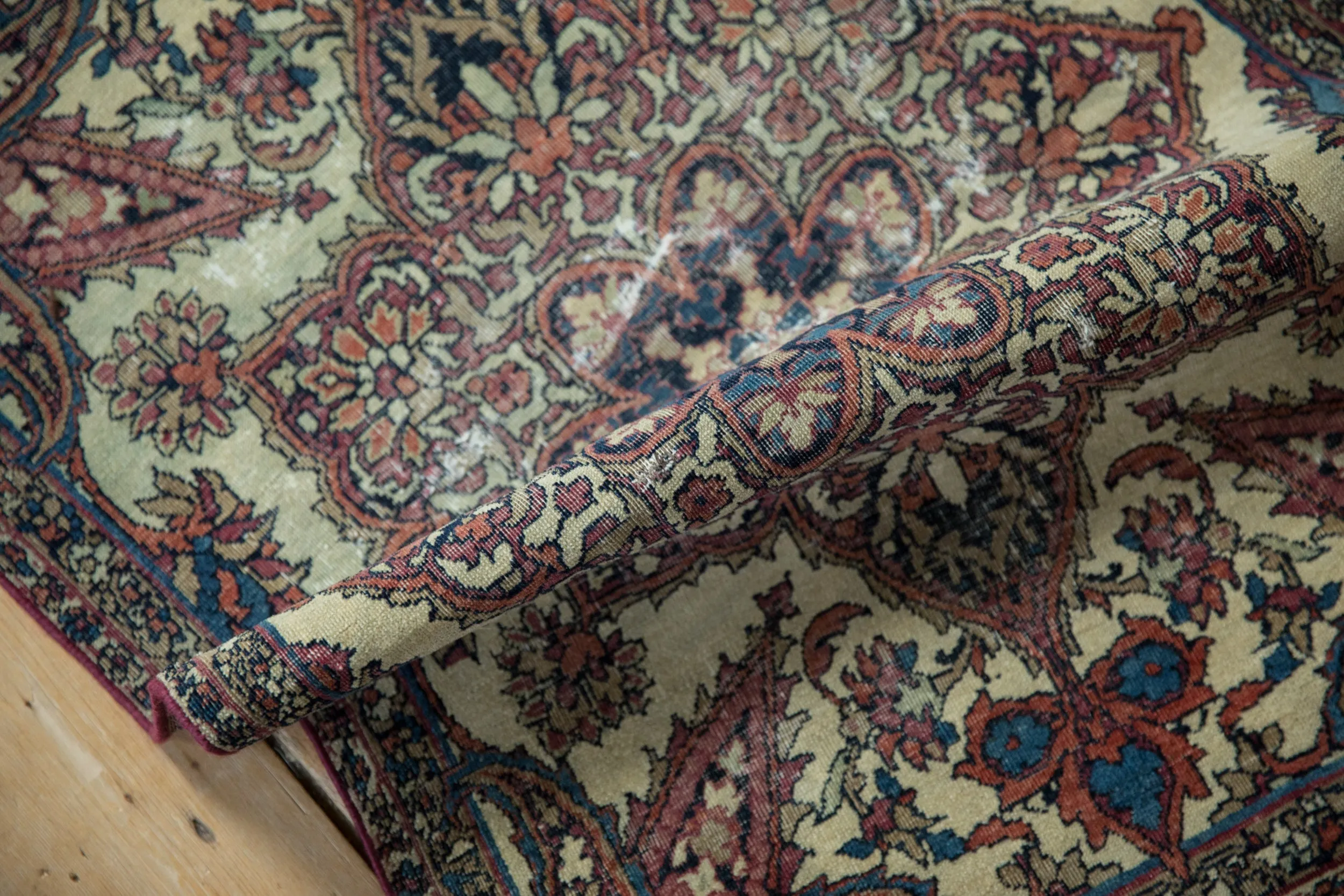 2x3 Antique Fragment Kerman Rug Mat