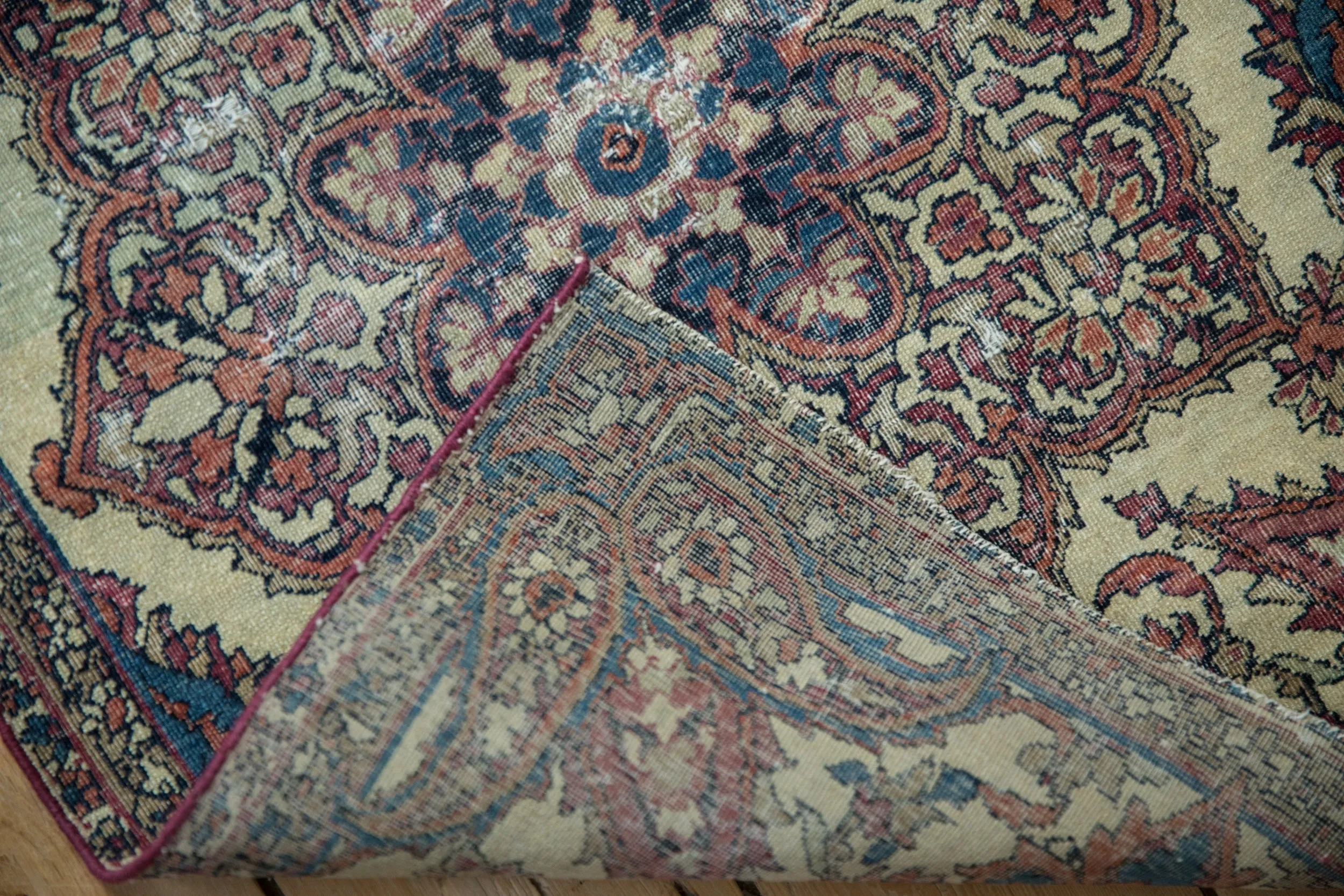 2x3 Antique Fragment Kerman Rug Mat