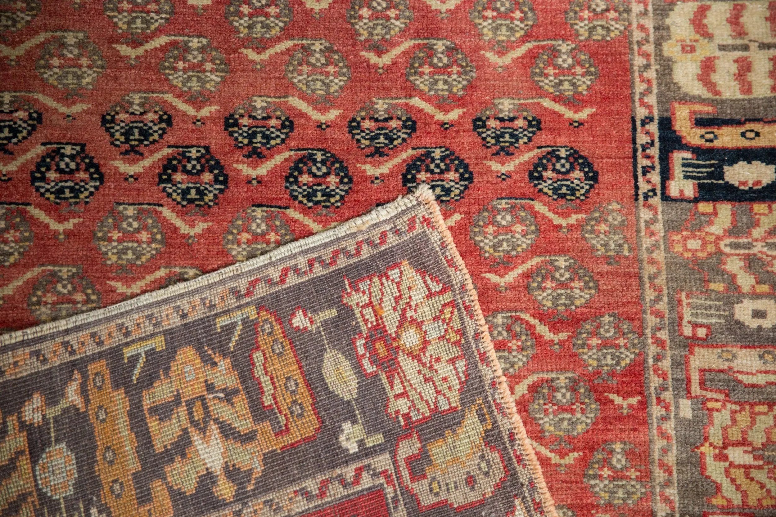 3.5x15 Vintage Distressed Oushak Rug Runner