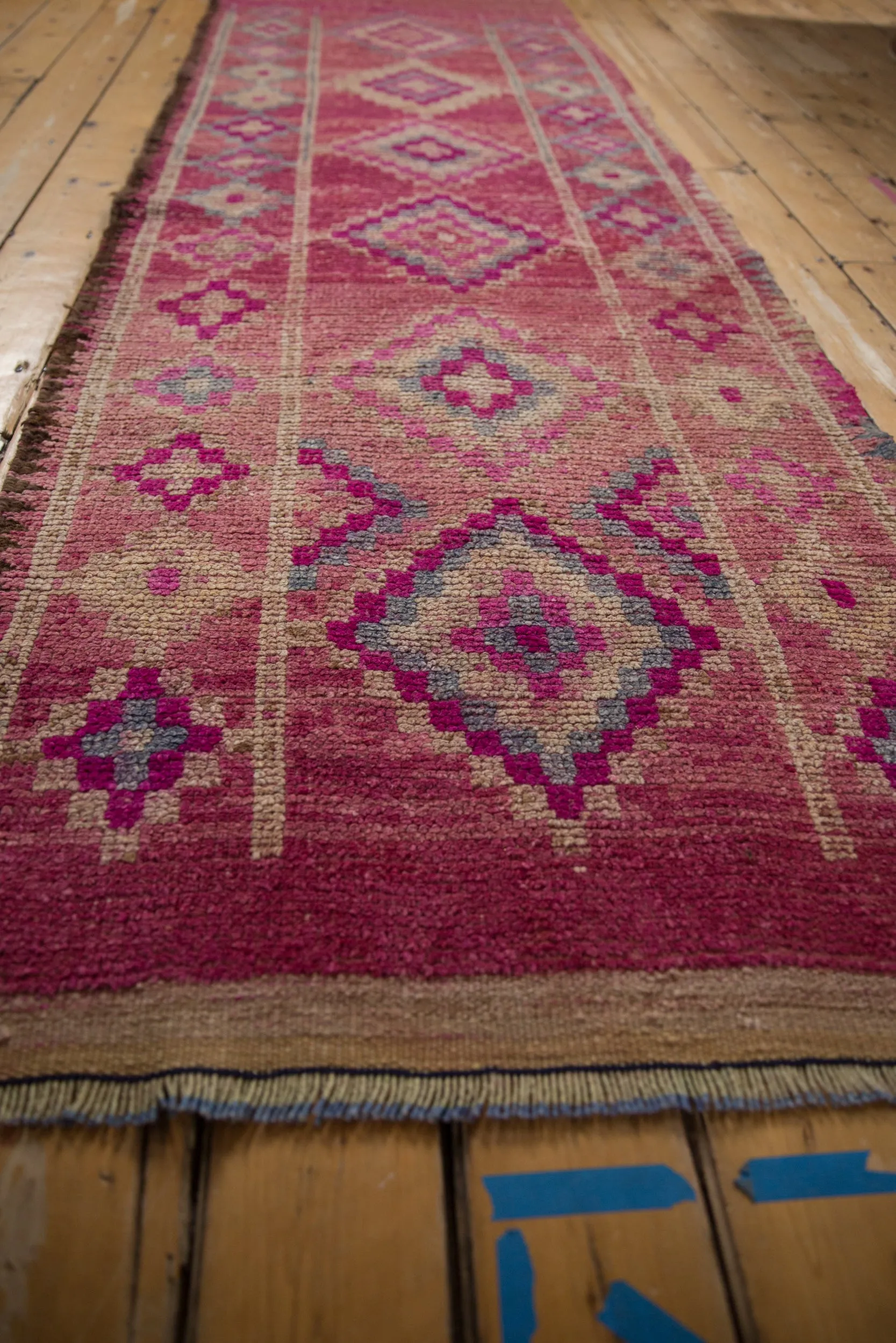 3x10.5 Vintage Distressed Kurd Rug Runner