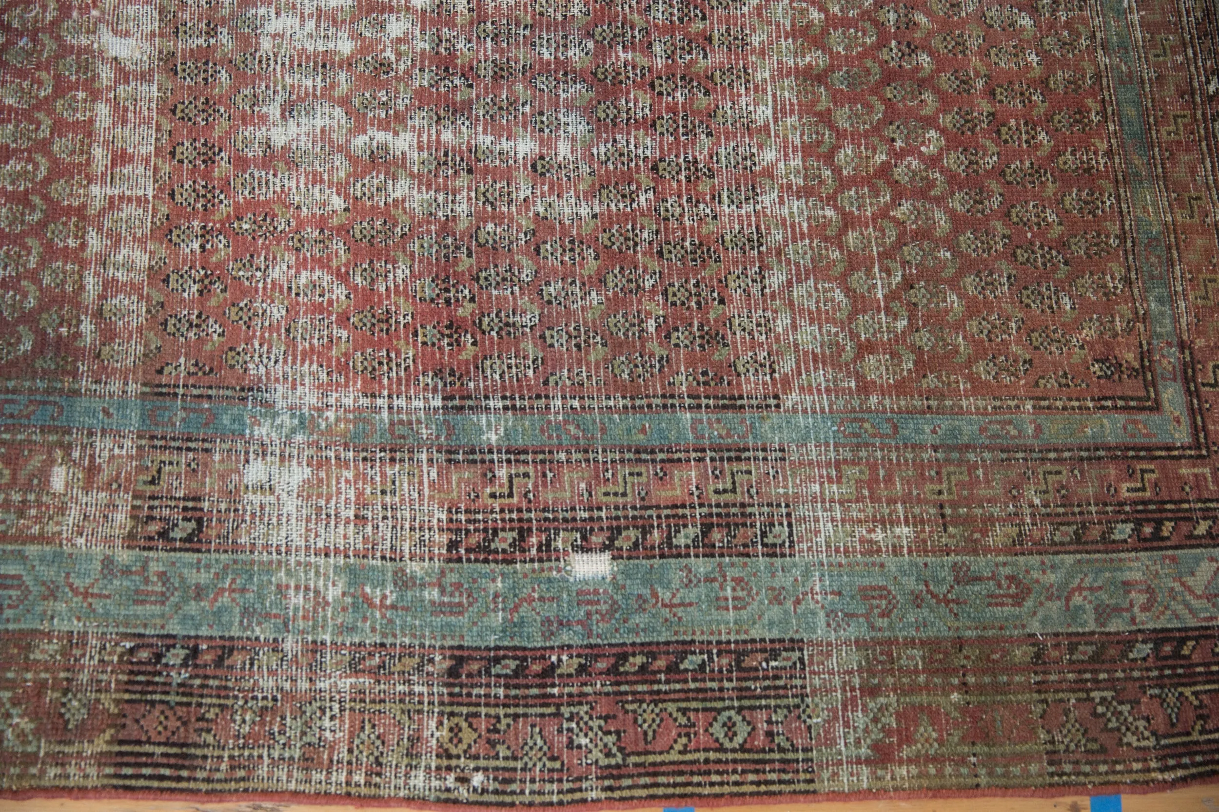 6.5x16.5 Antique Distressed Malayer Rug Runner