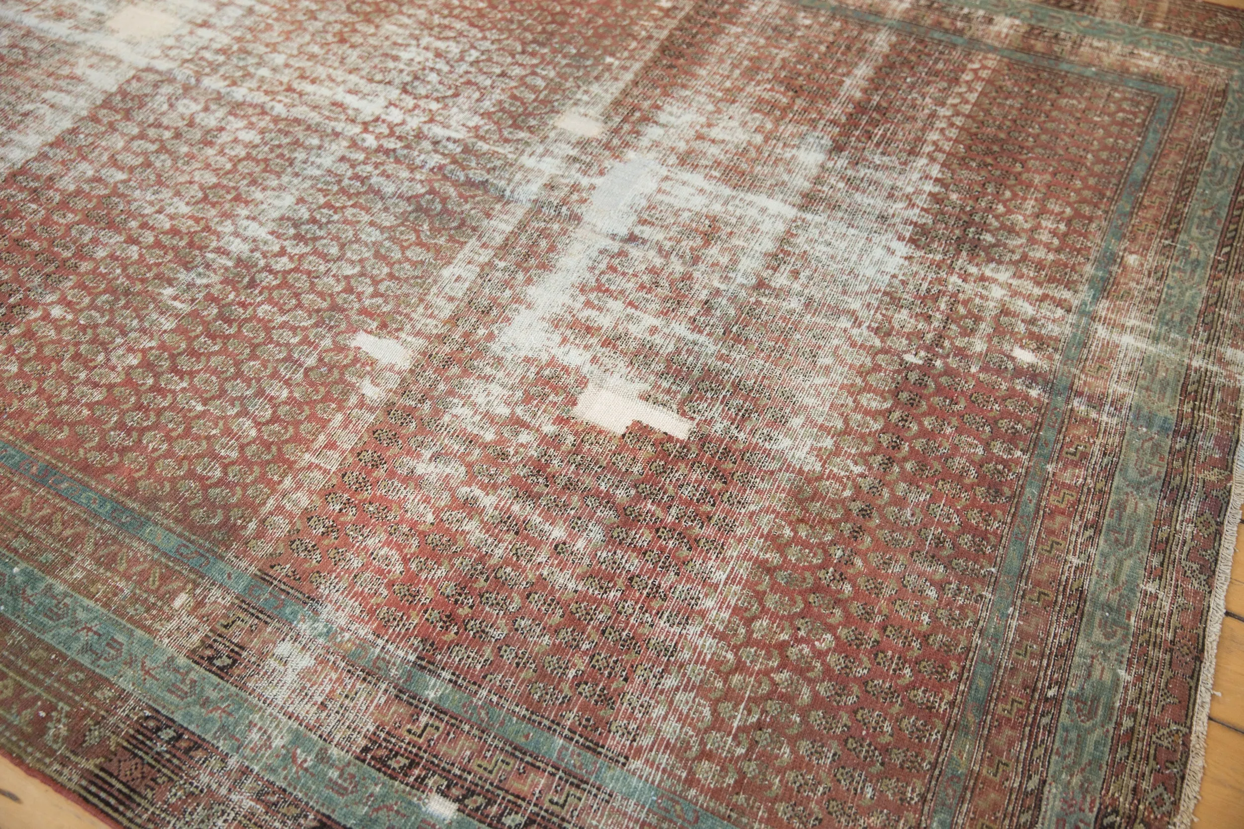 6.5x16.5 Antique Distressed Malayer Rug Runner