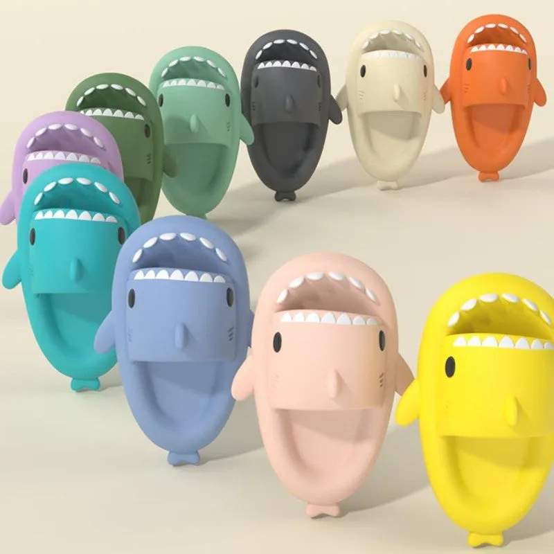 Adult's Funny Shark Cartoon Slippers