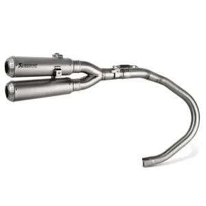 Akrapovic Twin Conical Stainless Exhaust Slip-On Kit S-H125SO5-FFT