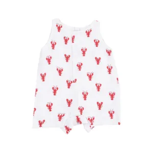 Angel Dear Lobster Muslin Shortie Romper