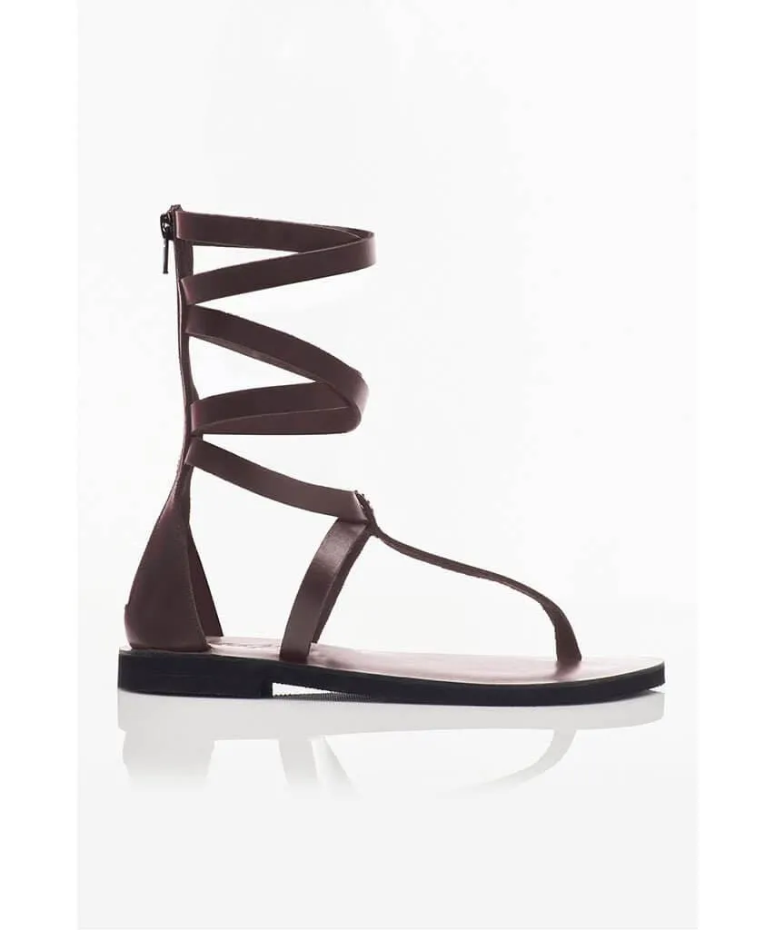 Anya Wrap Sandal Oxblood