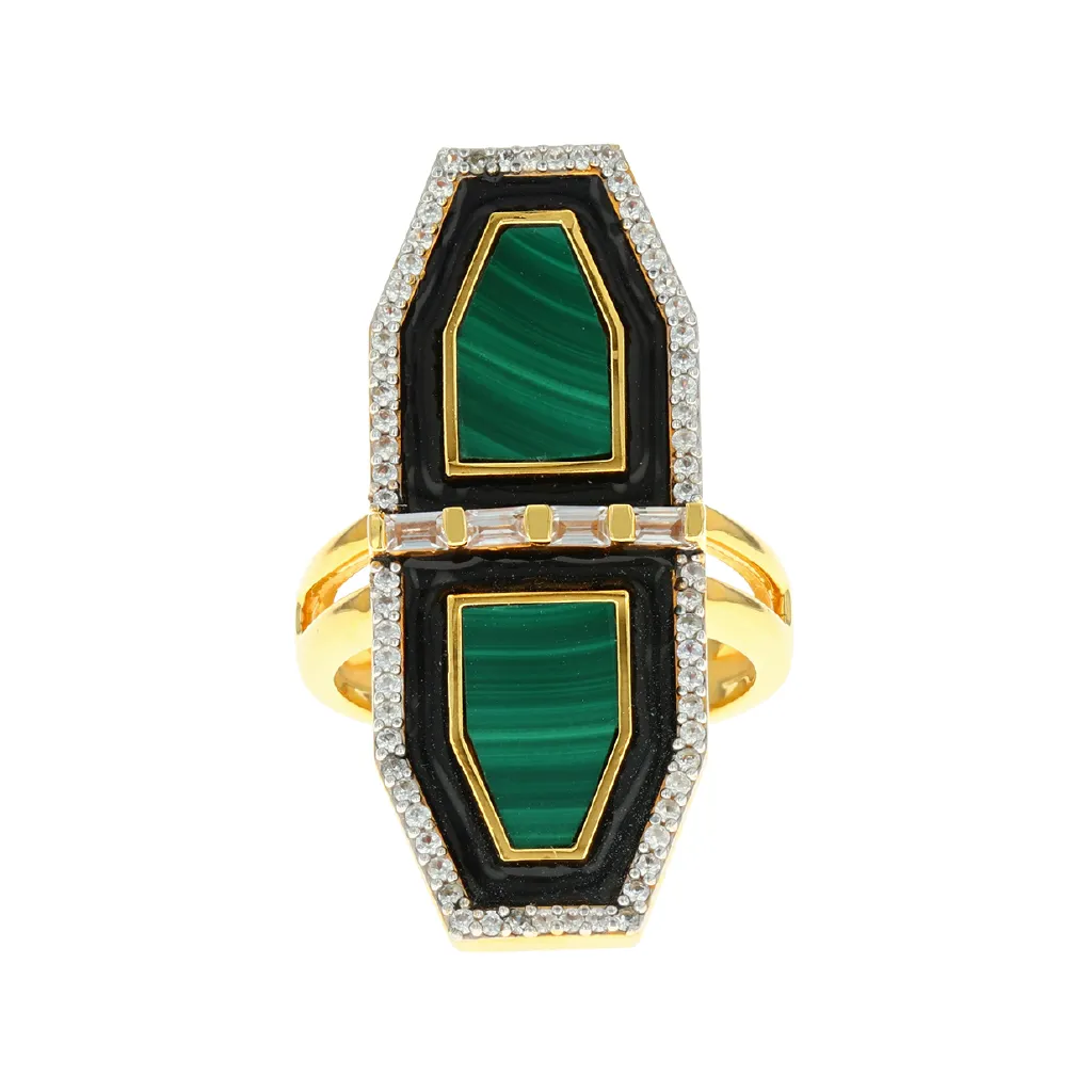 Aurora Eos Ring - Malachite