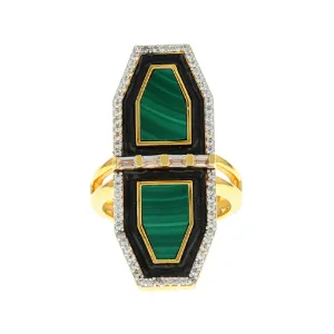 Aurora Eos Ring - Malachite