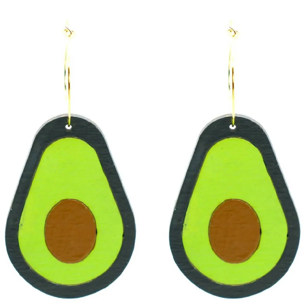 Avocado Hoops Earrings