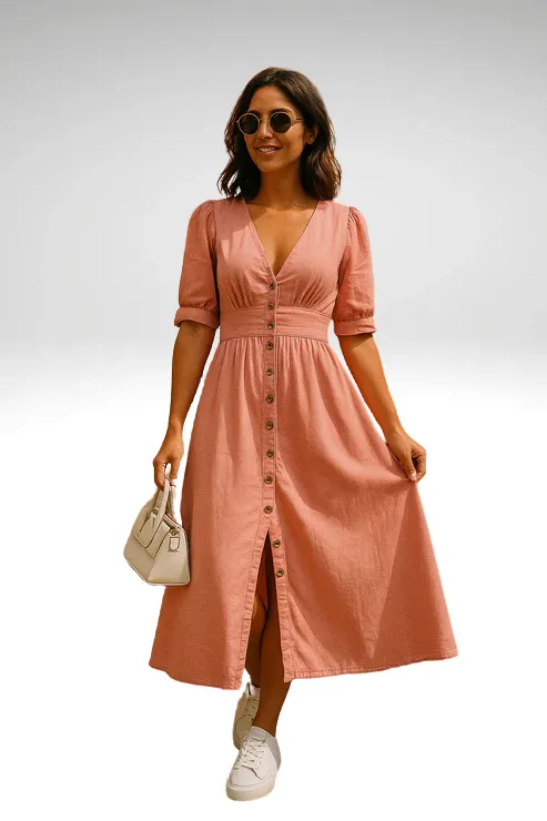 Belle | Elegant denim dress