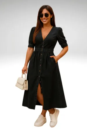 Belle | Elegant denim dress