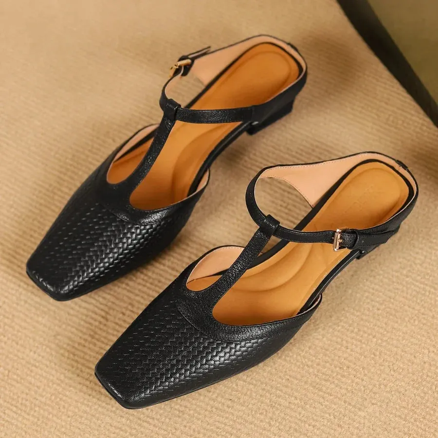 Birte - Leather Mules