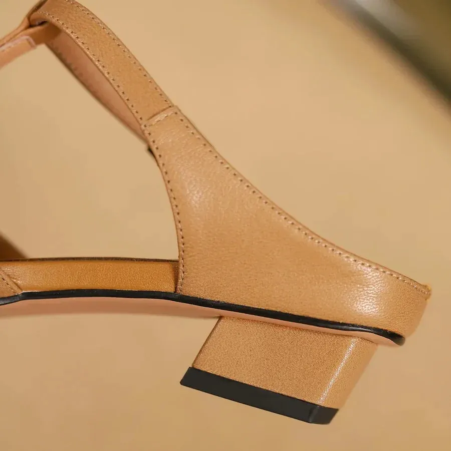 Birte - Leather Mules
