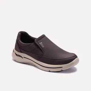 Brown Comfy Slip On Sneakers 0120567