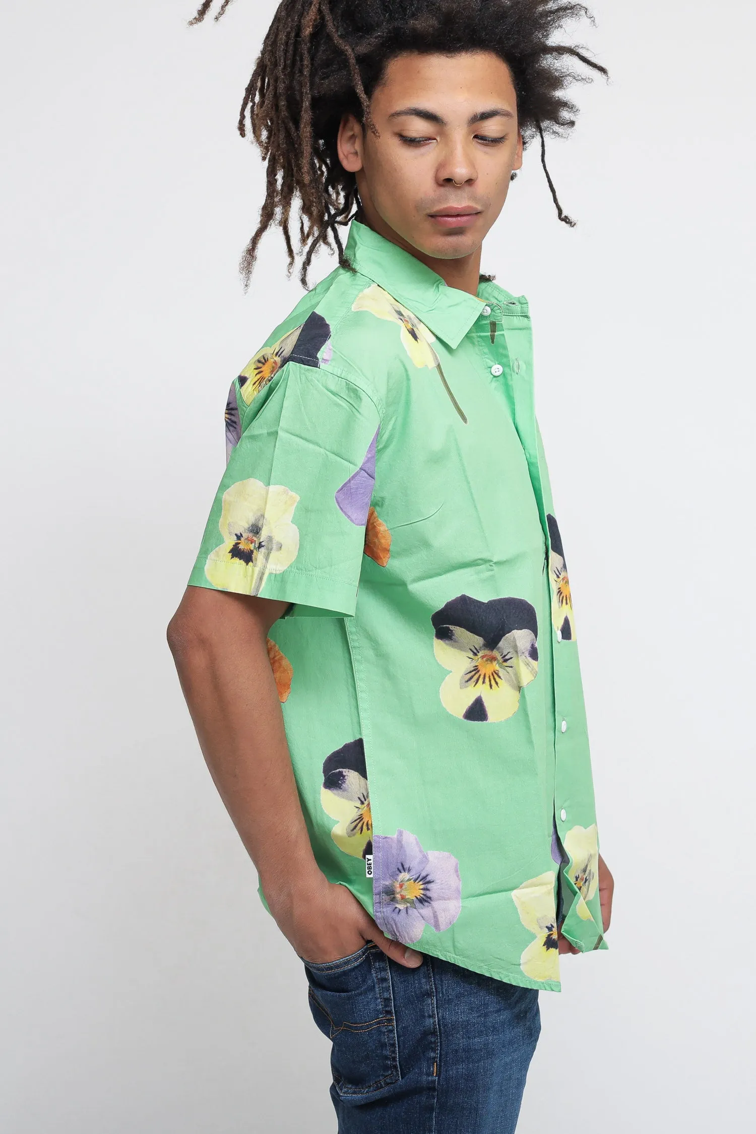 Camicia Redux Woven - Seaweed Green Multi