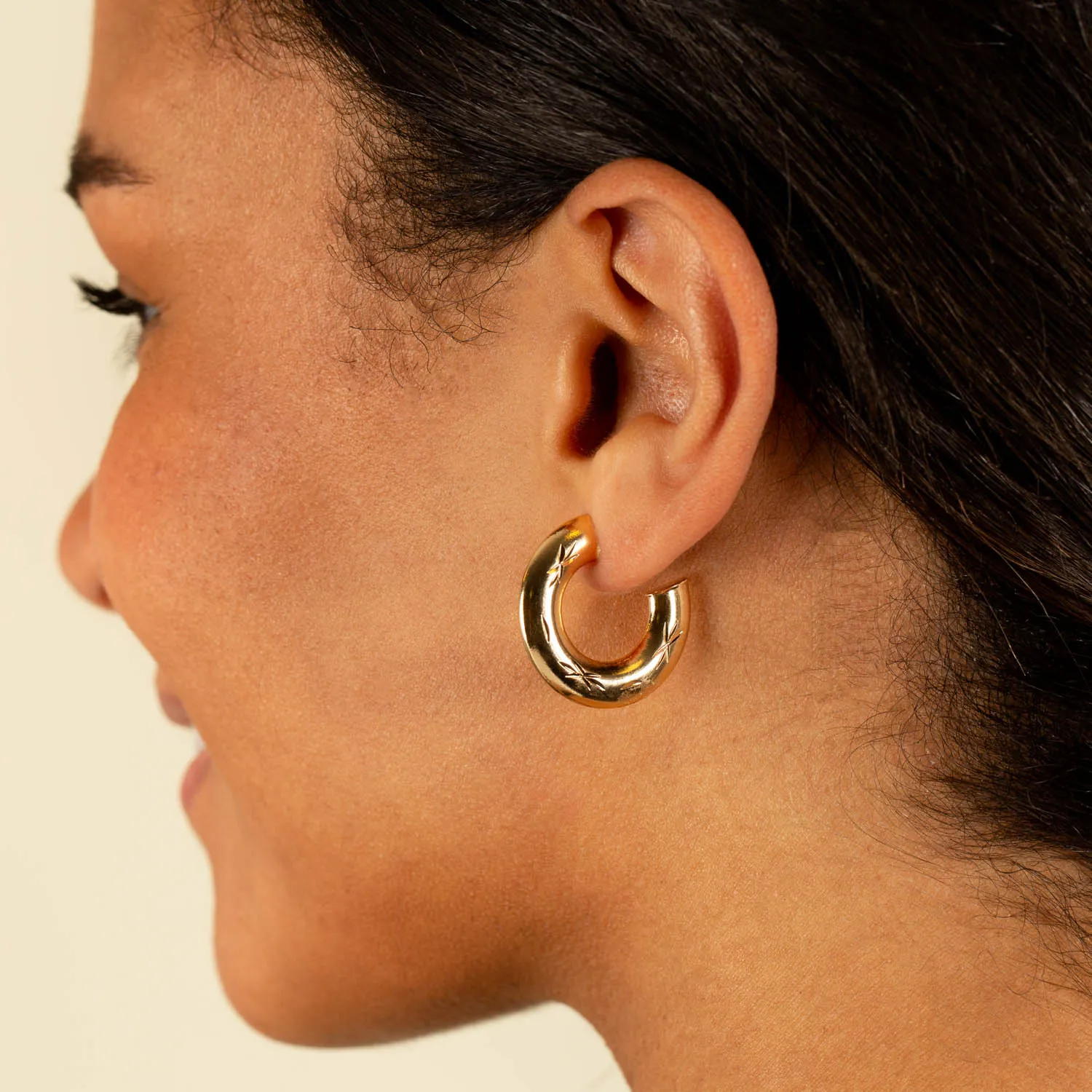 Celestial Arch Hoop Earrings