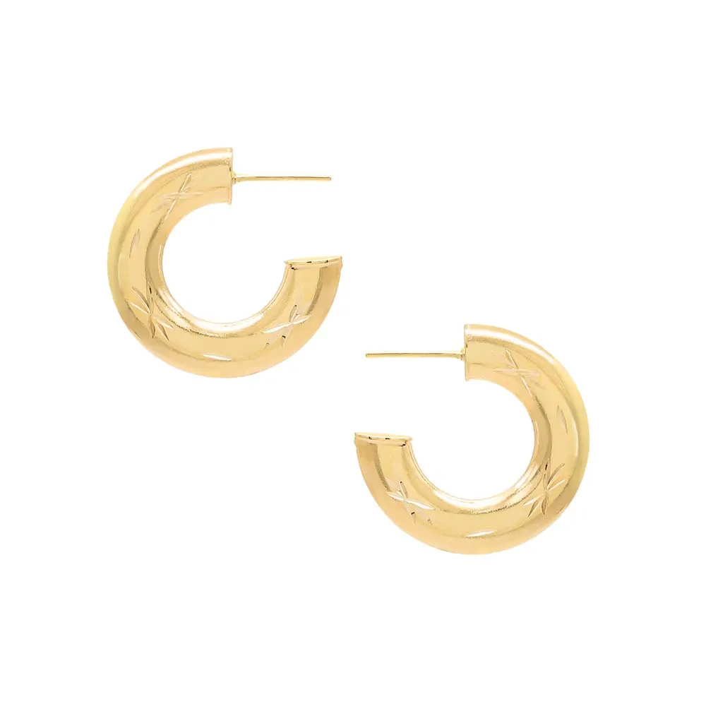 Celestial Arch Hoop Earrings