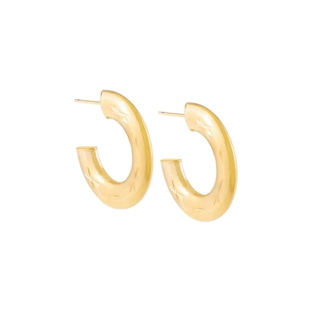 Celestial Arch Hoop Earrings