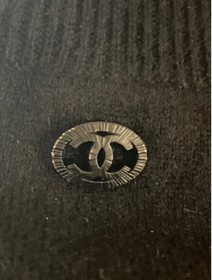 Chanel Short Sleeve Wool Sweater Slip on Dress