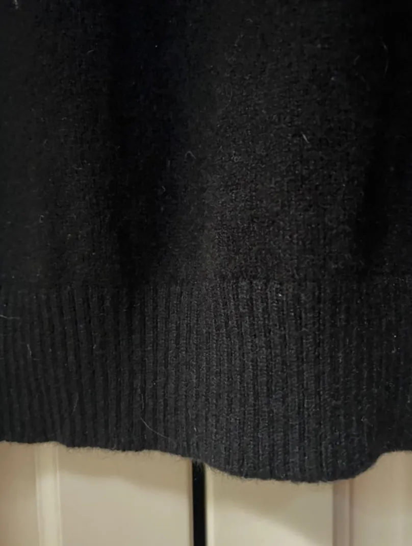 Chanel Short Sleeve Wool Sweater Slip on Dress