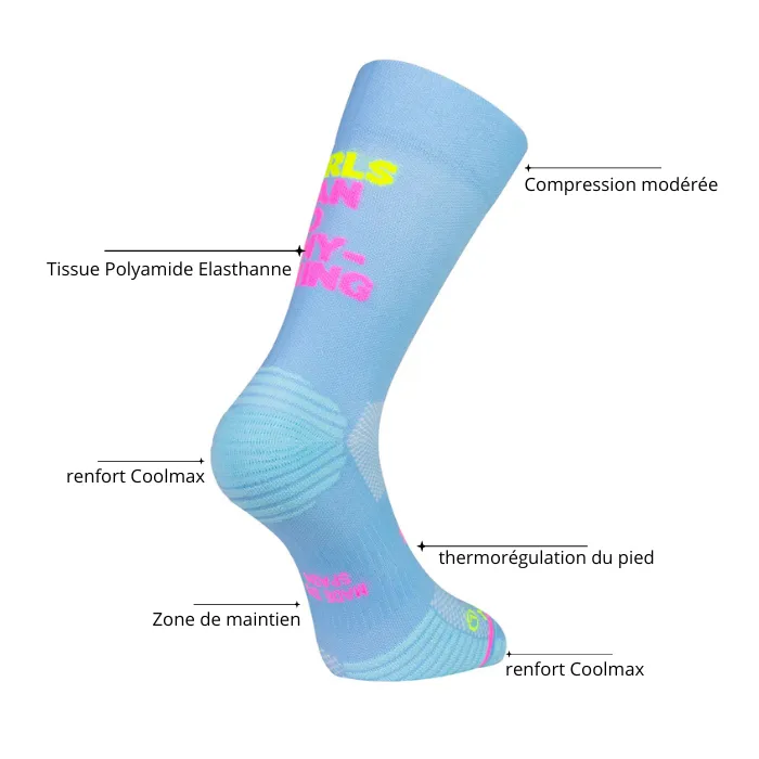Chaussettes running sporcks - POSH PINK