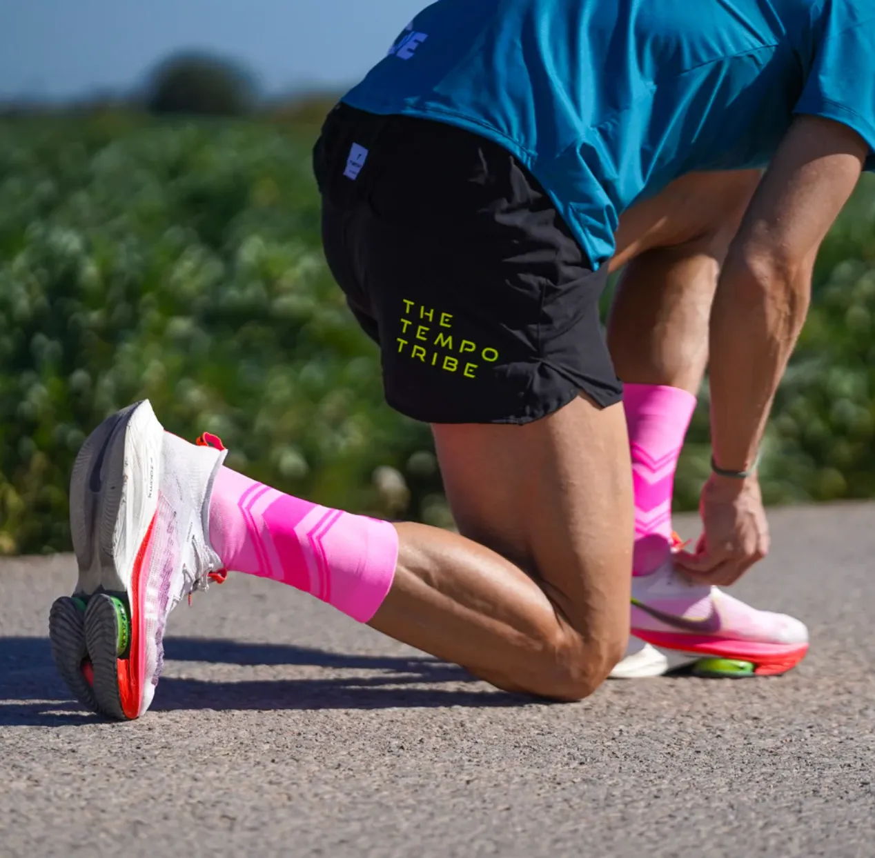 Chaussettes running sporcks - POSH PINK
