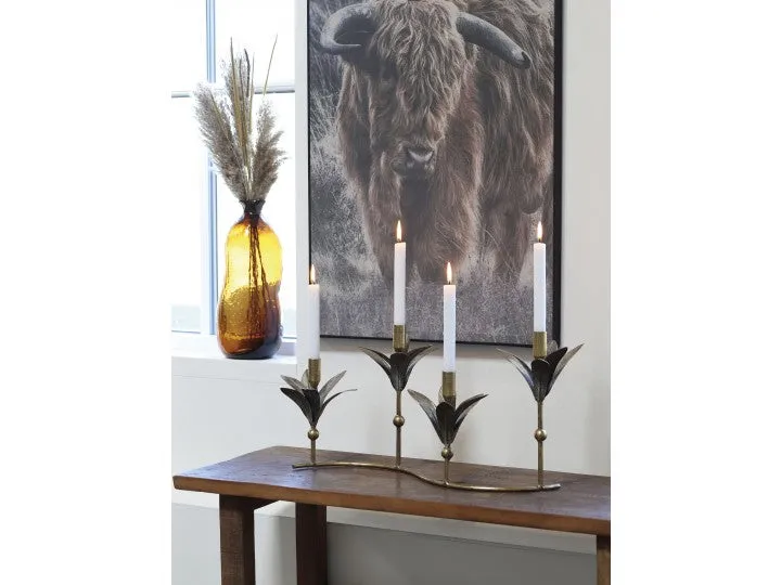 Chic Antique Vase/ Flaske i Brun Glas