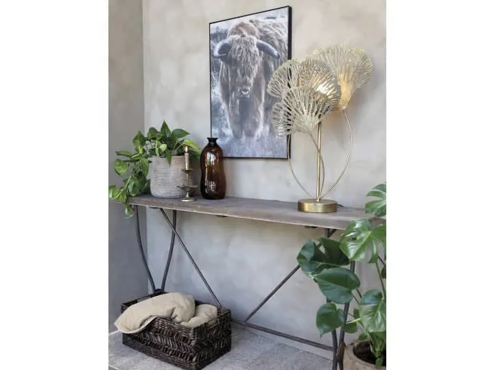 Chic Antique Vase/ Flaske i Brun Glas