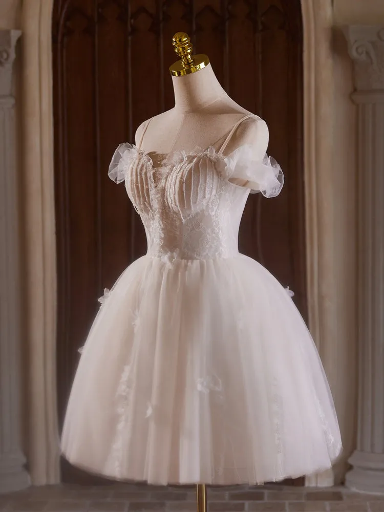 Chic Beading Off-the-shoulder Ball Gown Homecoming Dresses