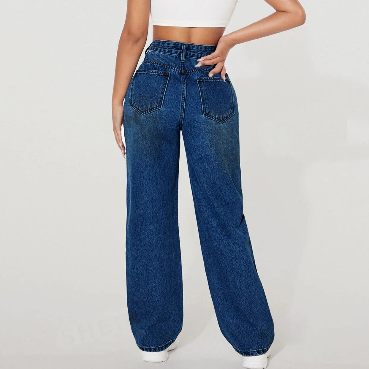 Classic  Casual Denim Pants Jeans for Effortless Everyday Style