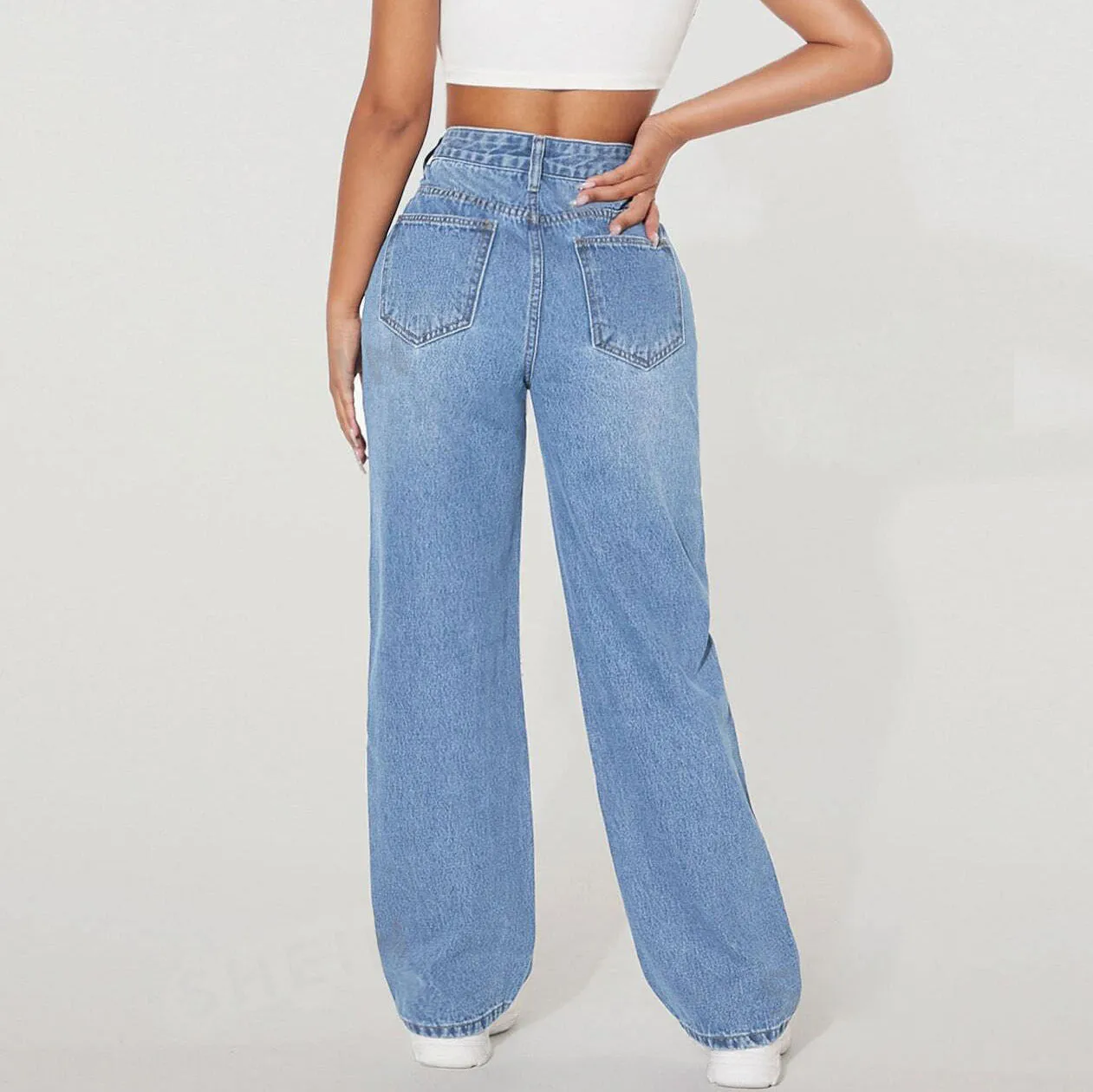 Classic  Casual Denim Pants Jeans for Effortless Everyday Style
