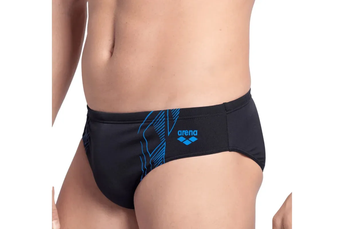 COSTUME ARENA UOMO SLIP NUOTO PISCINA BRIEF NERO BLU