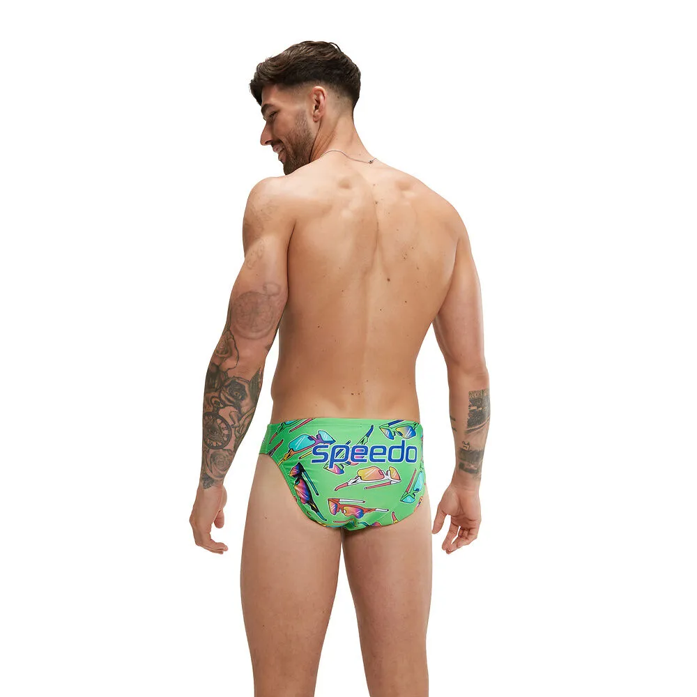 COSTUME SPEEDO UOMO SLIP NUOTO PISCINA ESCAPE BRIEFS SPEED DEALERS VERDE