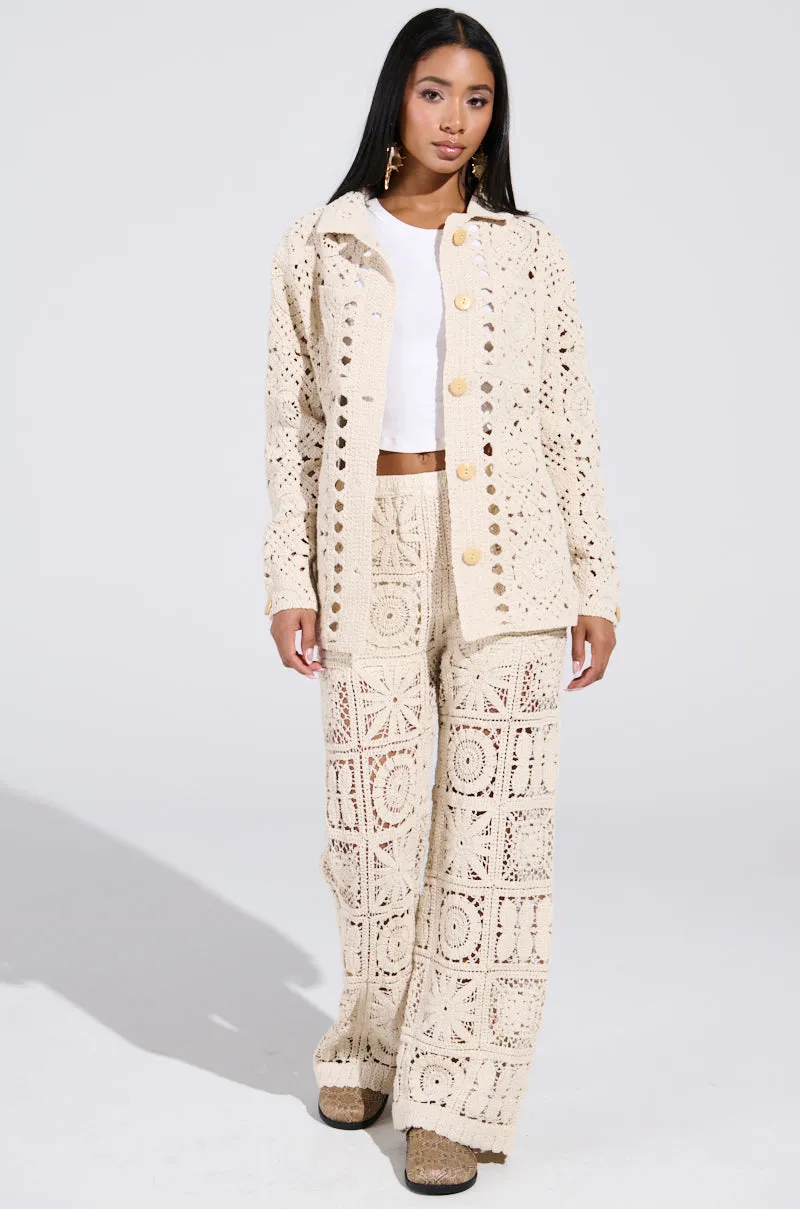 CROCHET KNIT PANT
