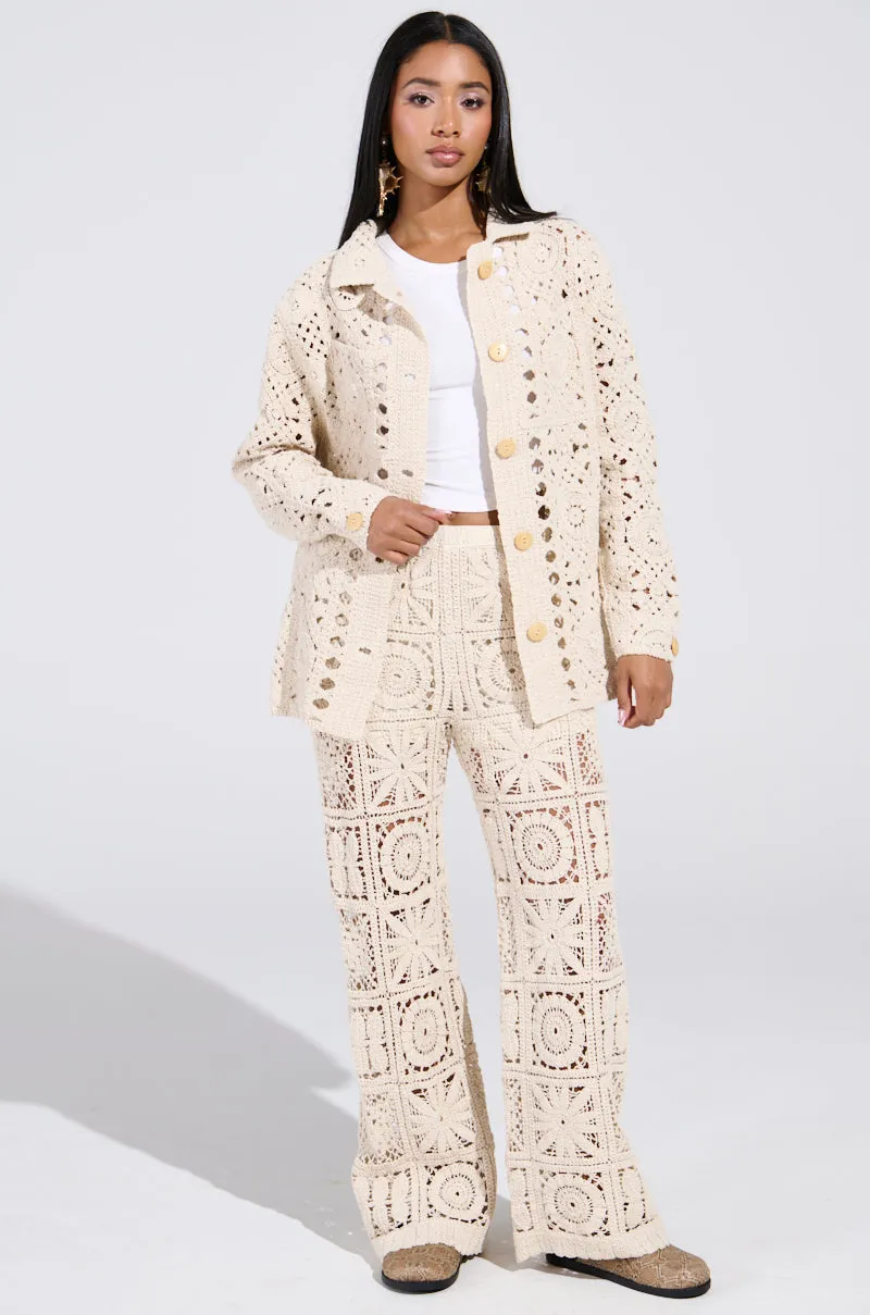 CROCHET KNIT PANT