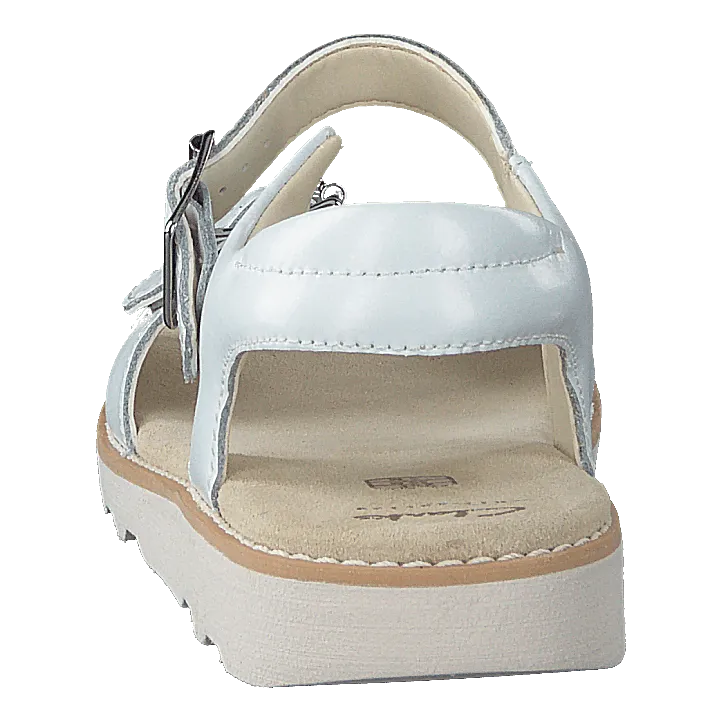 Crown Bloom K White Leather