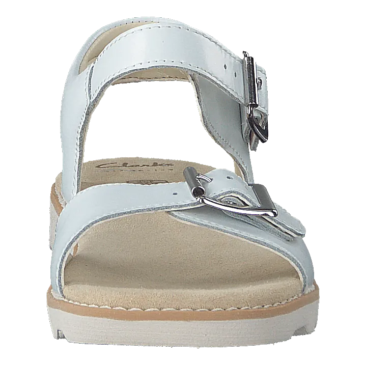 Crown Bloom K White Leather