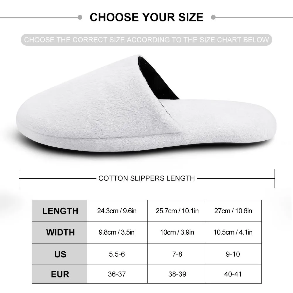 Custom Christmas Cotton Slippers Personalized Photo Gift Bag Pattern House Shoes