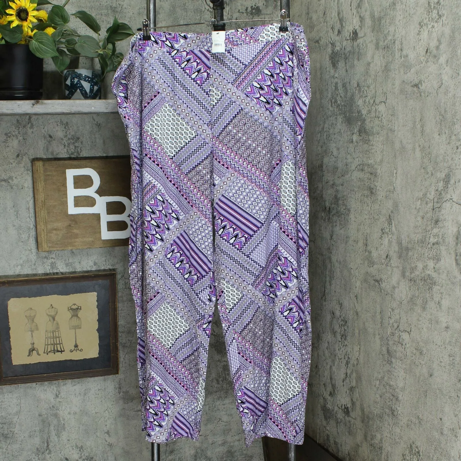 Denim & Co. Women's Plus Size Pull -On Wide Leg Beach Pants