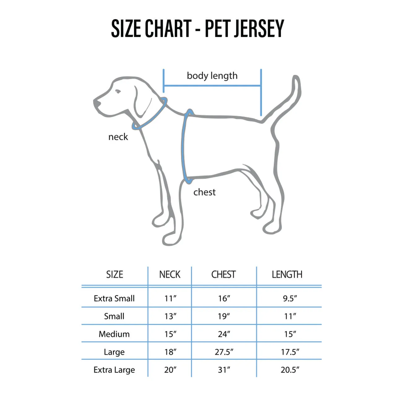 Denver Broncos Pet Jersey Size XS