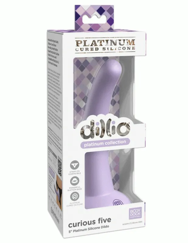 Dillio Platinum - Curious Five 5 Inch  -  Purple