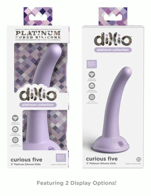 Dillio Platinum - Curious Five 5 Inch  -  Purple