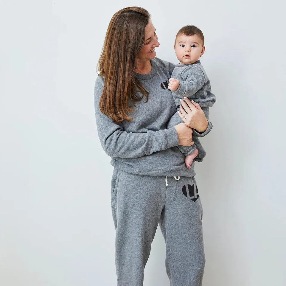 Eco Fleece Heart LA Loungewear Sets-Mom