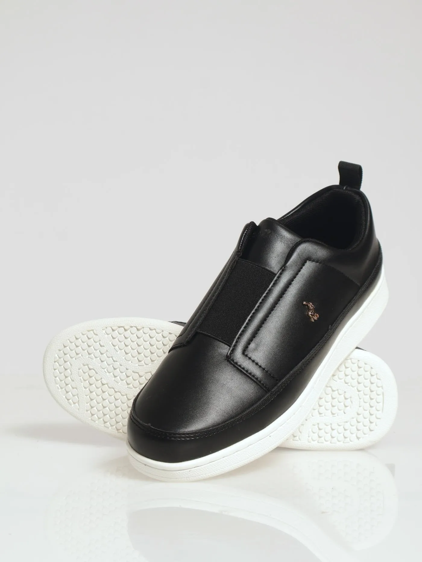 Elastic Slip On Sneaker - Black
